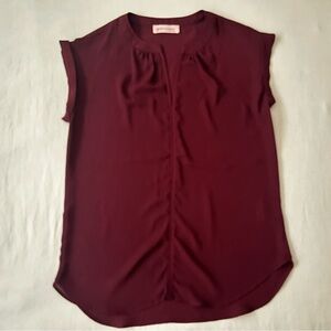 Elegant Burgundy Women's Top